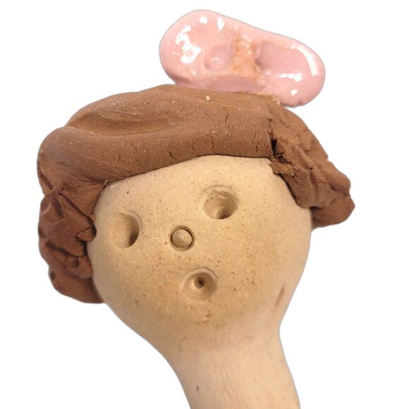 RARE Vintage NWT Winkles Pottery Handcrafted Oil Lamp Americana Cottagecore - Picture 8 of 9